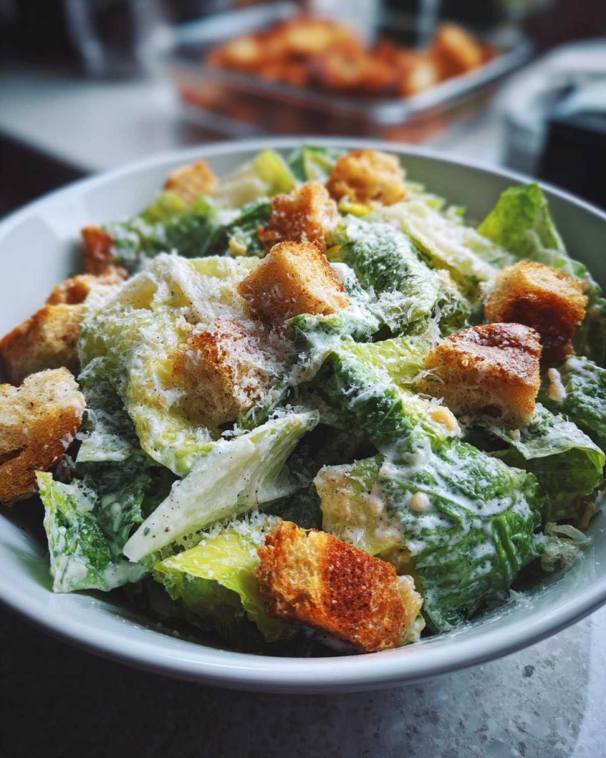 Classic Caesar Salad with Homemade Croutons - detail 4