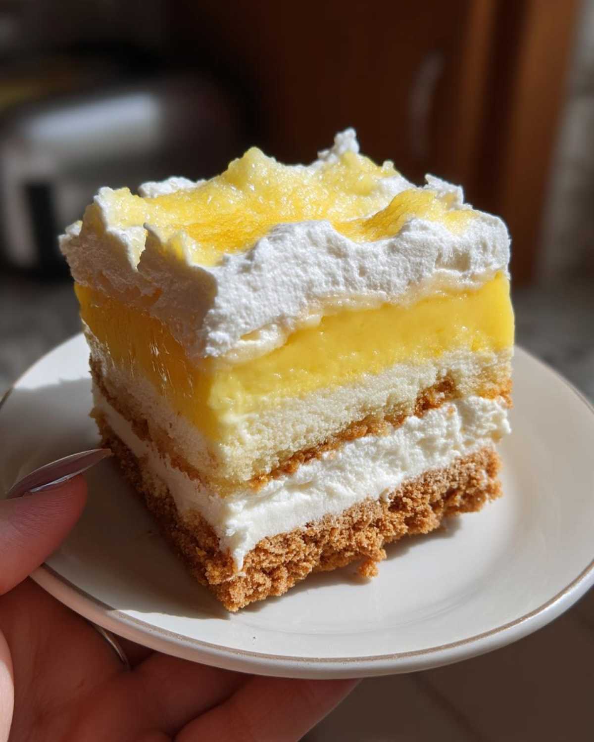 Layered Lemon Lush Dessert (Lemon Dream) - detail 3