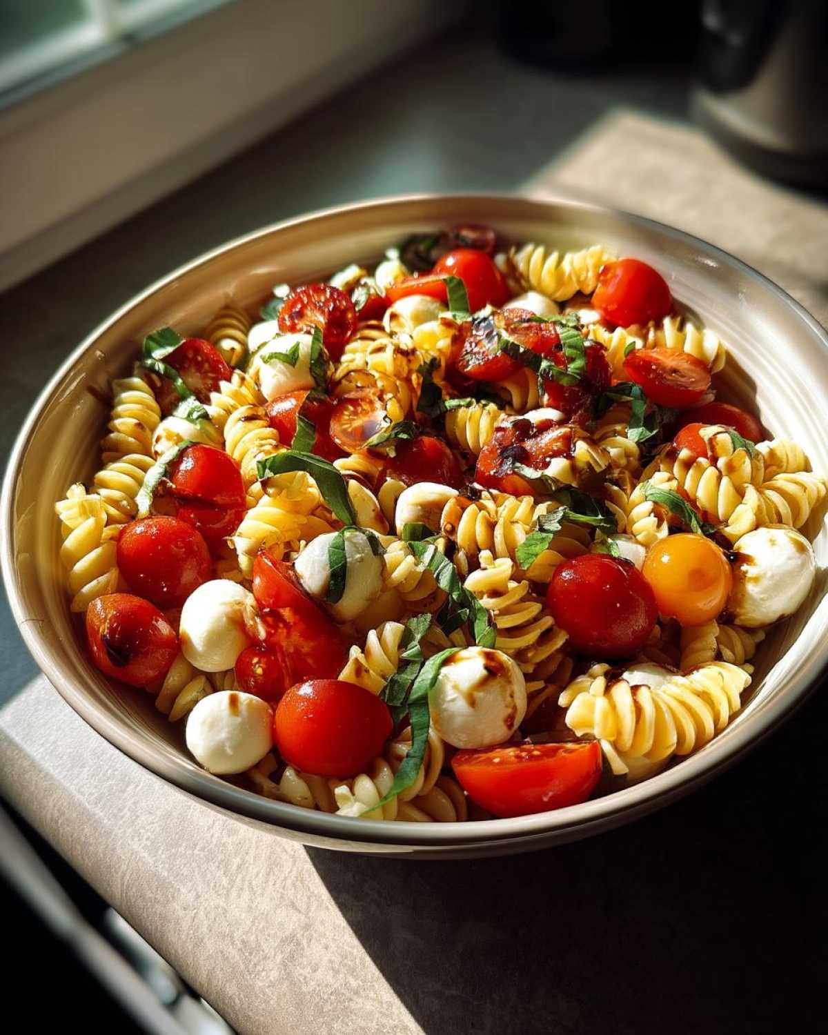 Caprese Pasta Salad - detail 2