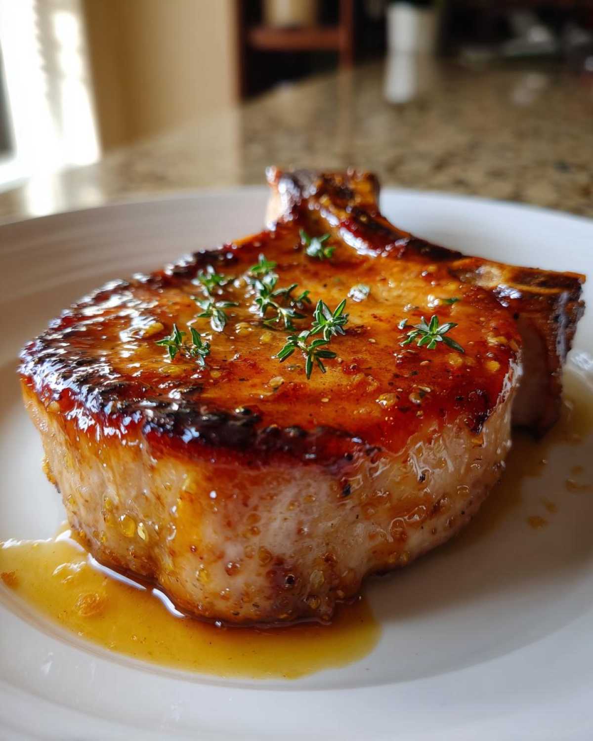 Apple Cider Glazed Pork Chops - detail 1
