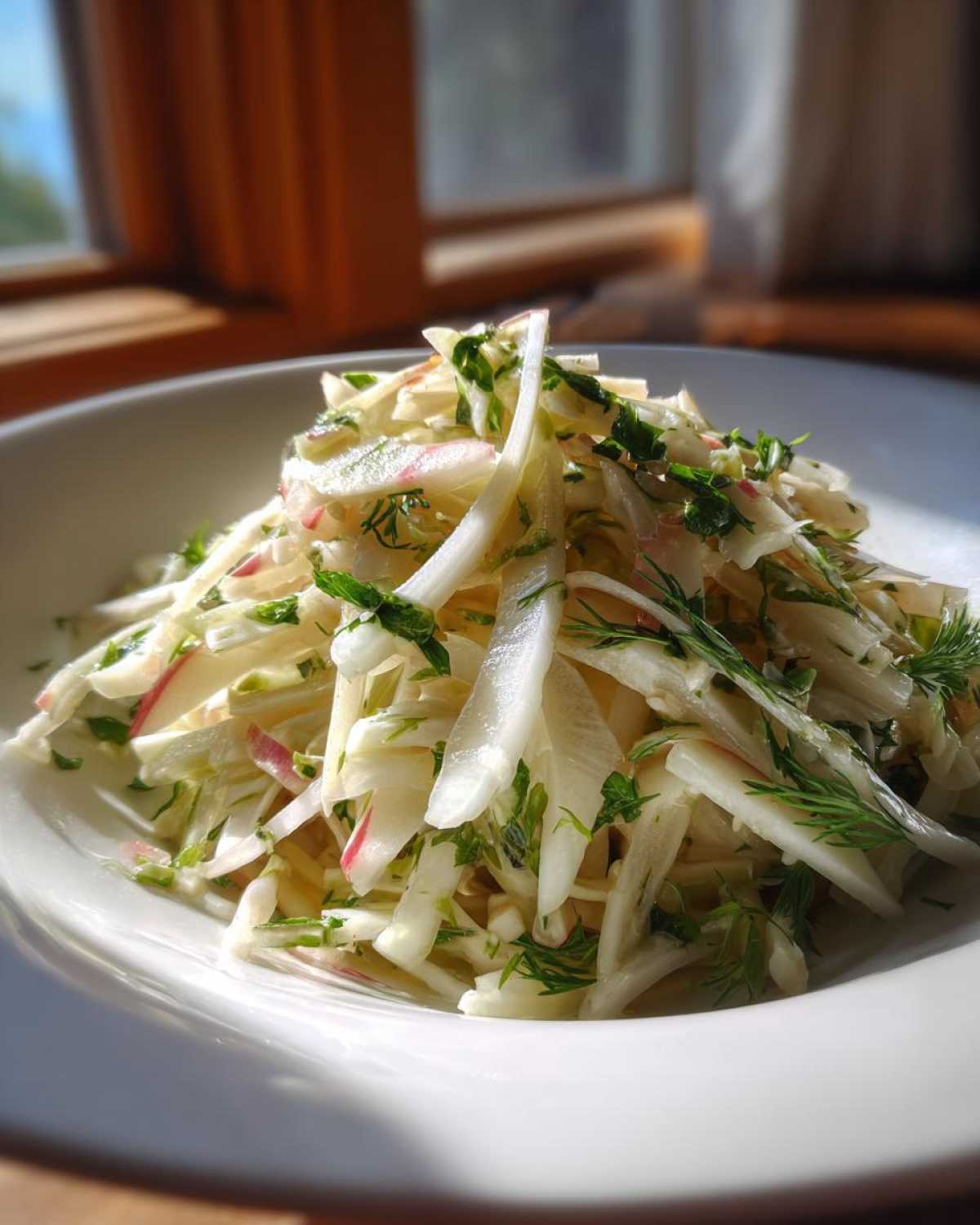Apple Fennel Slaw - detail 1