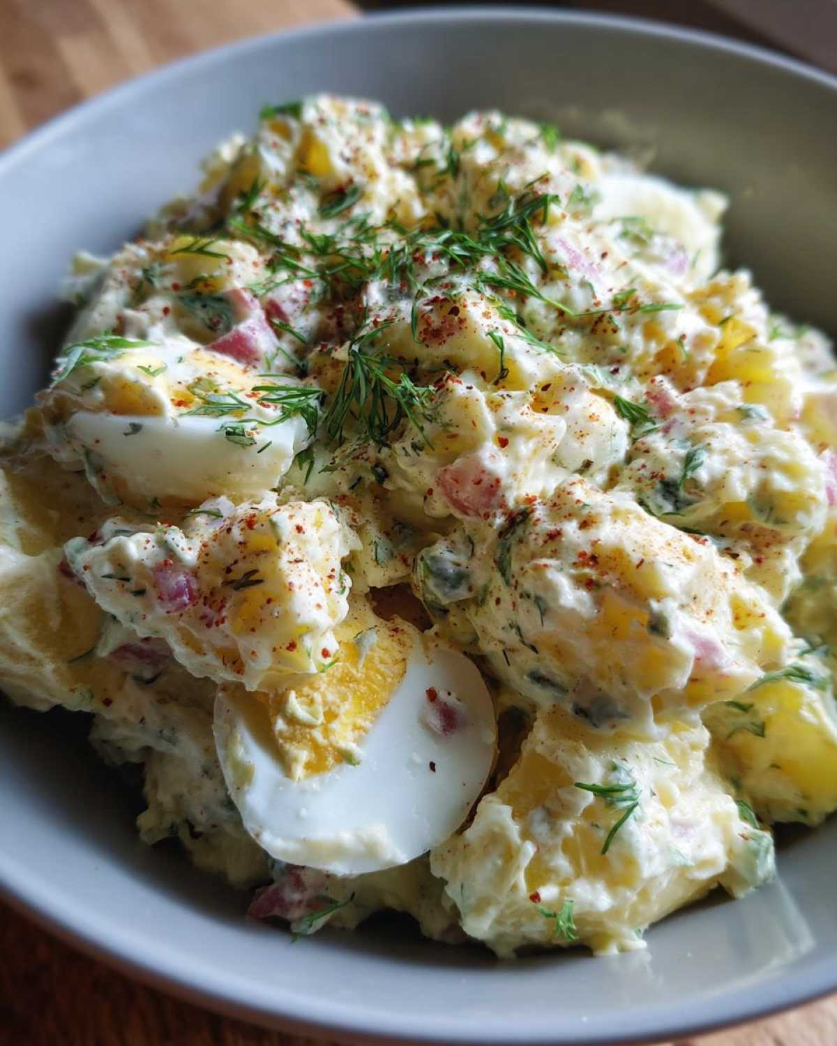 Low carb potato salad - detail 2