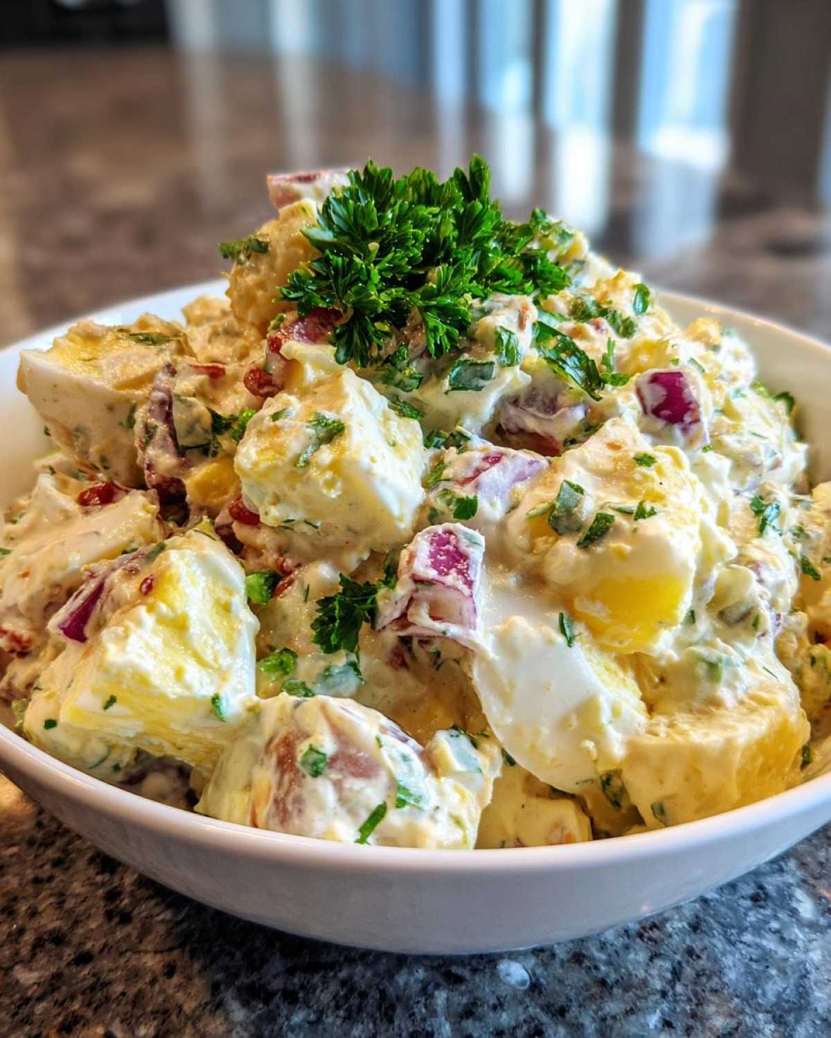 Potato salad with mayo - detail 3