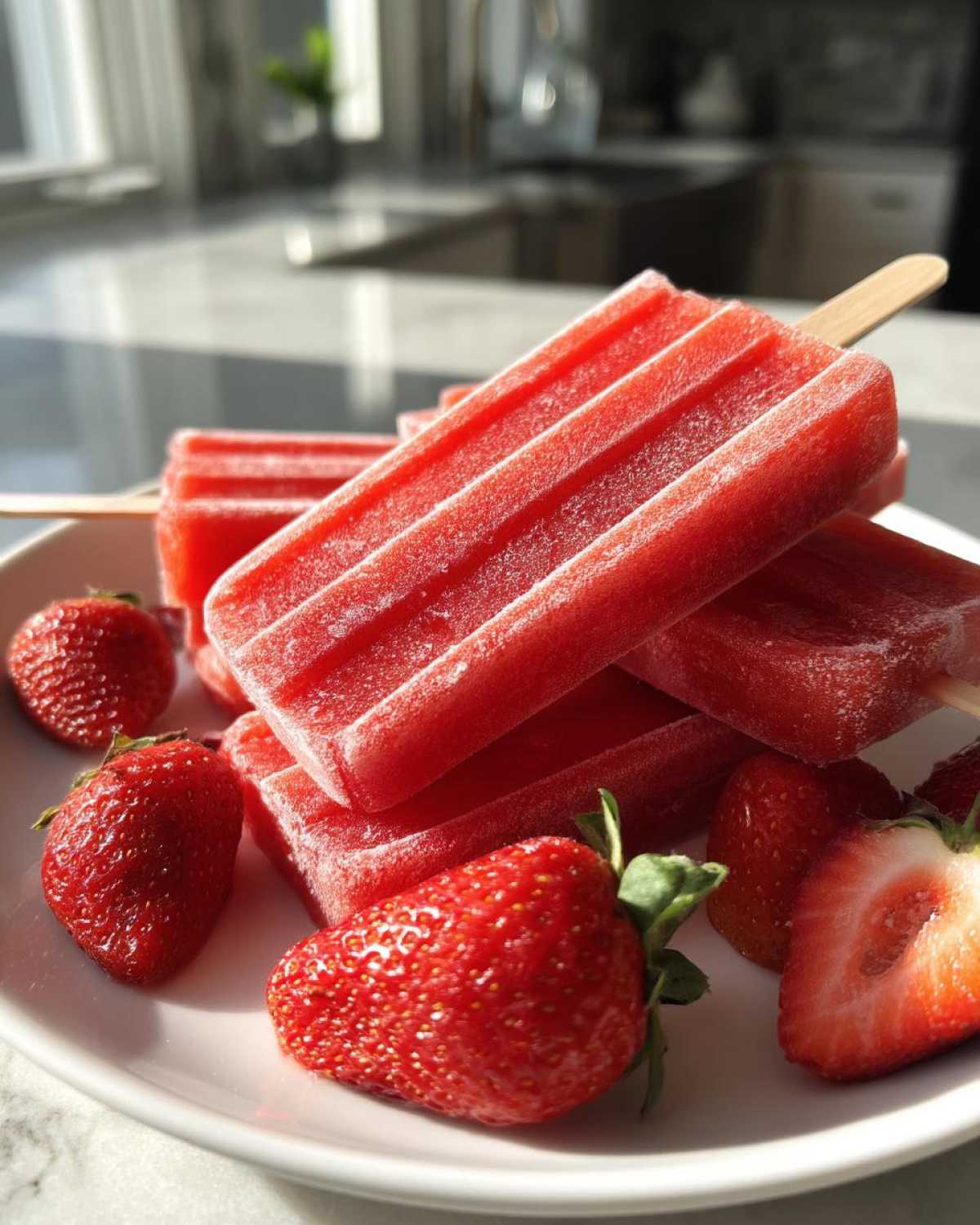 Homemade Fruit Popsicles (Strawberry, Mango, Mixed Berry) - detail 1