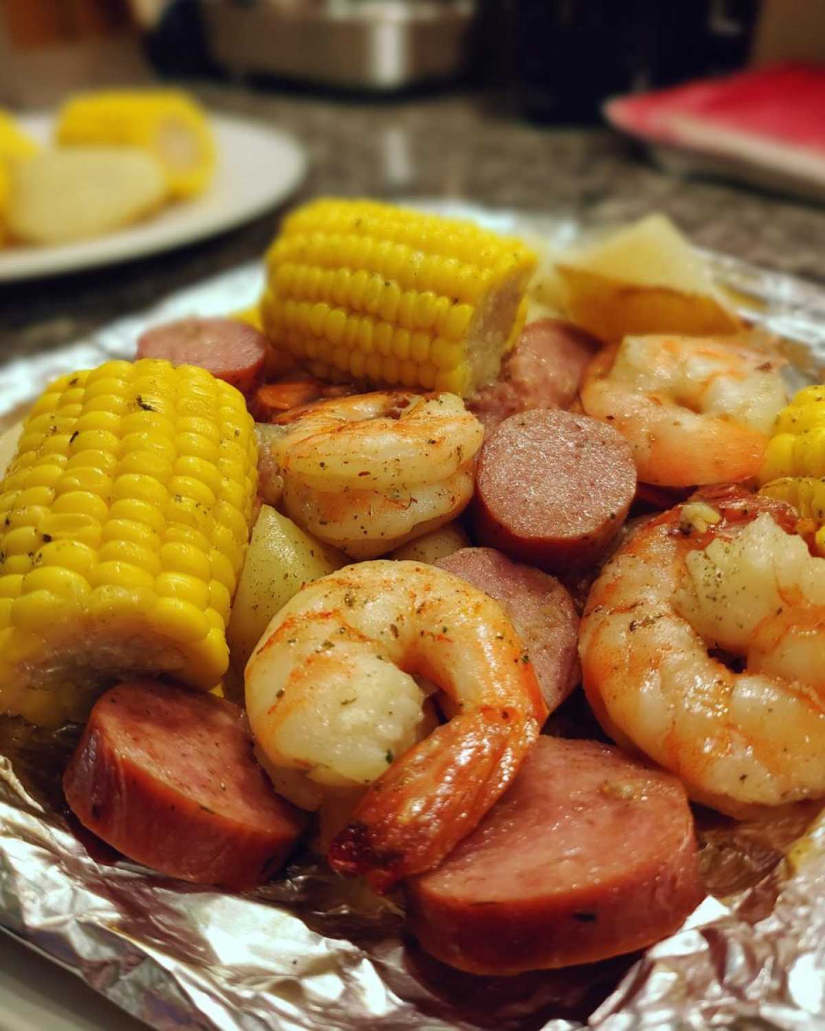 Shrimp Boil Foil Packets (with Corn and Sausage) - detail 3