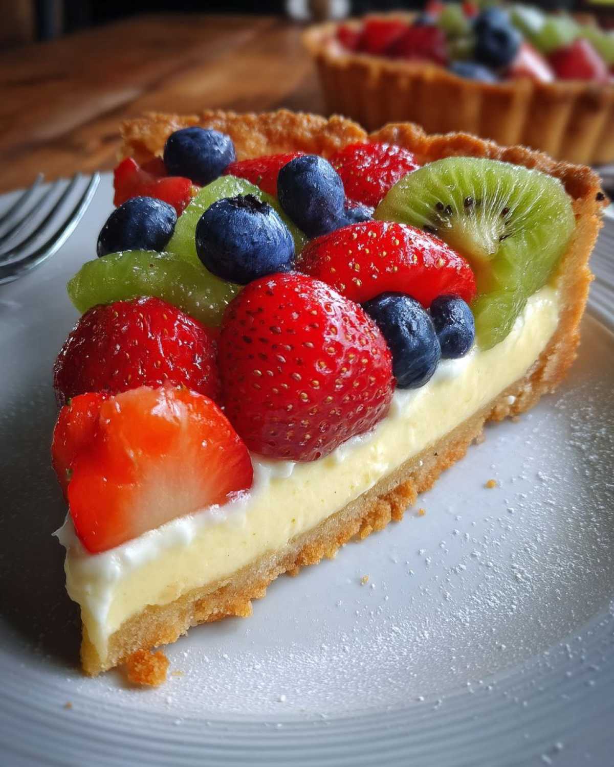 Fresh Fruit Tart with Vanilla Pastry Cream - detail 1