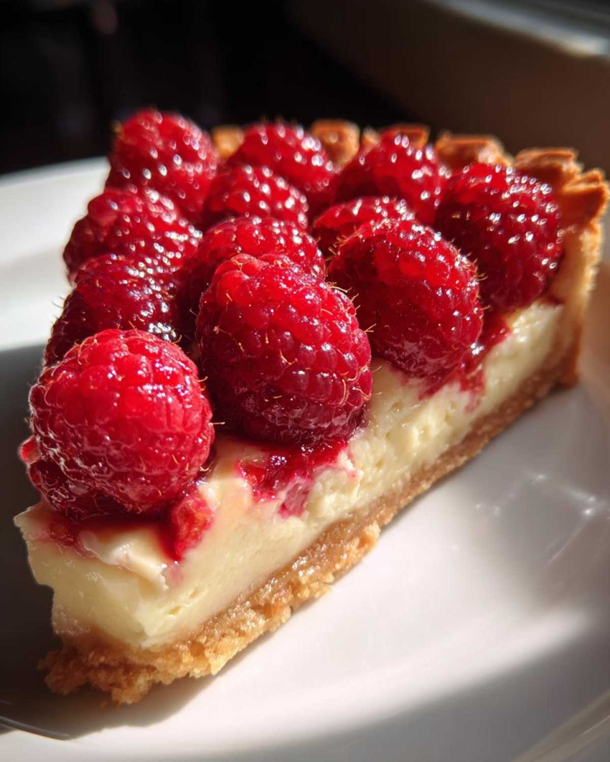 Rosewater Raspberry Tart - detail 2