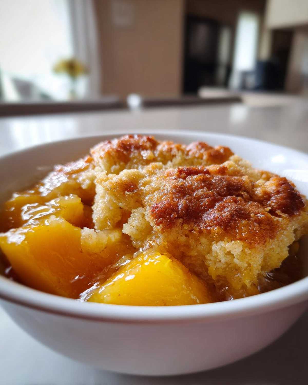 Peach Cobbler with Fresh Peaches - detail 4