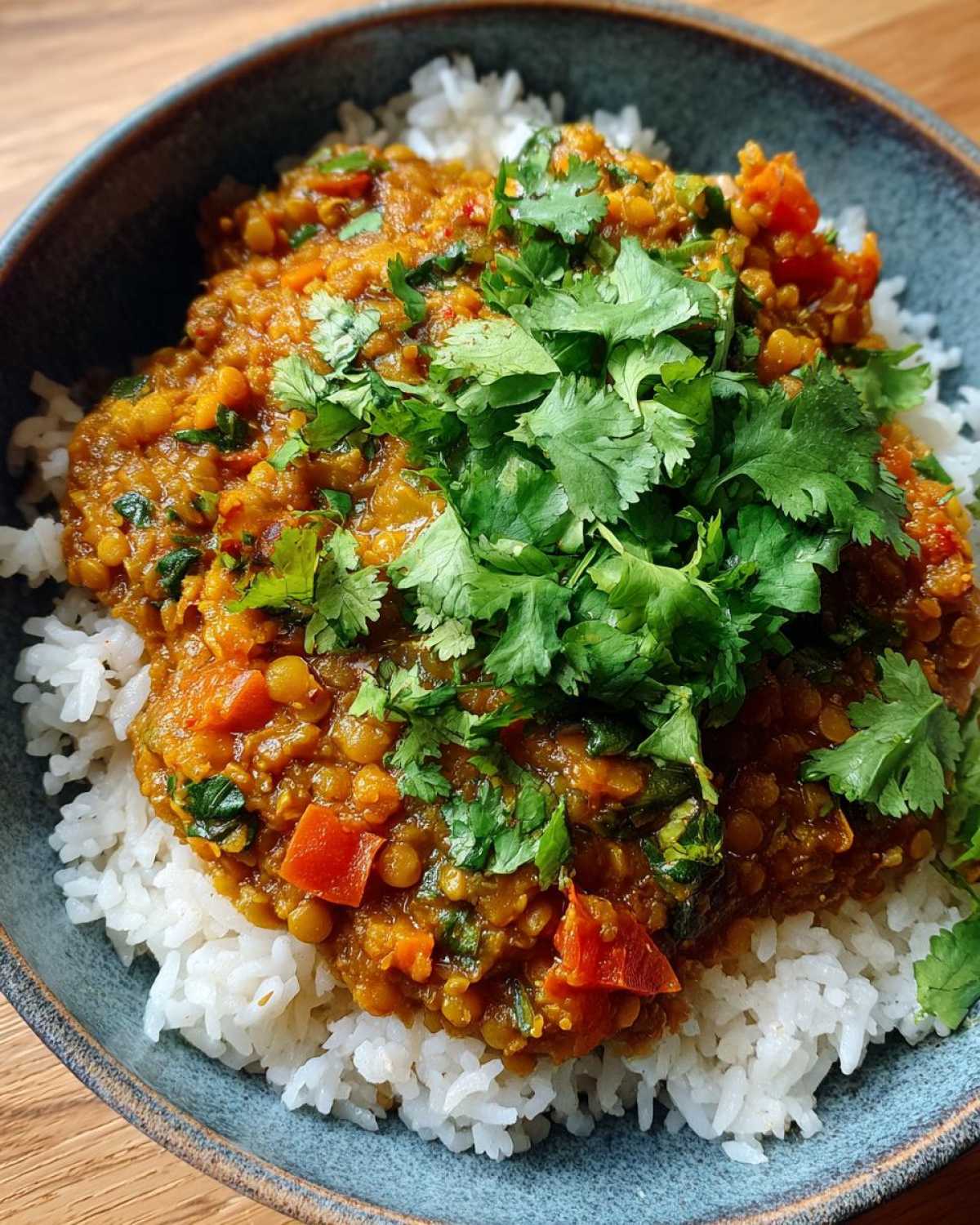 Vegetarian Lentil Curry - detail 1