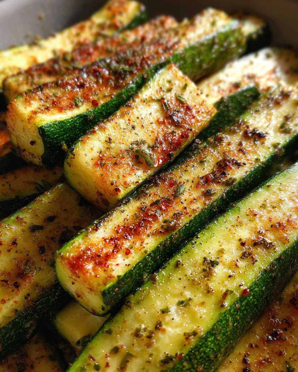 Simple Roasted Zucchini Spears - detail 3