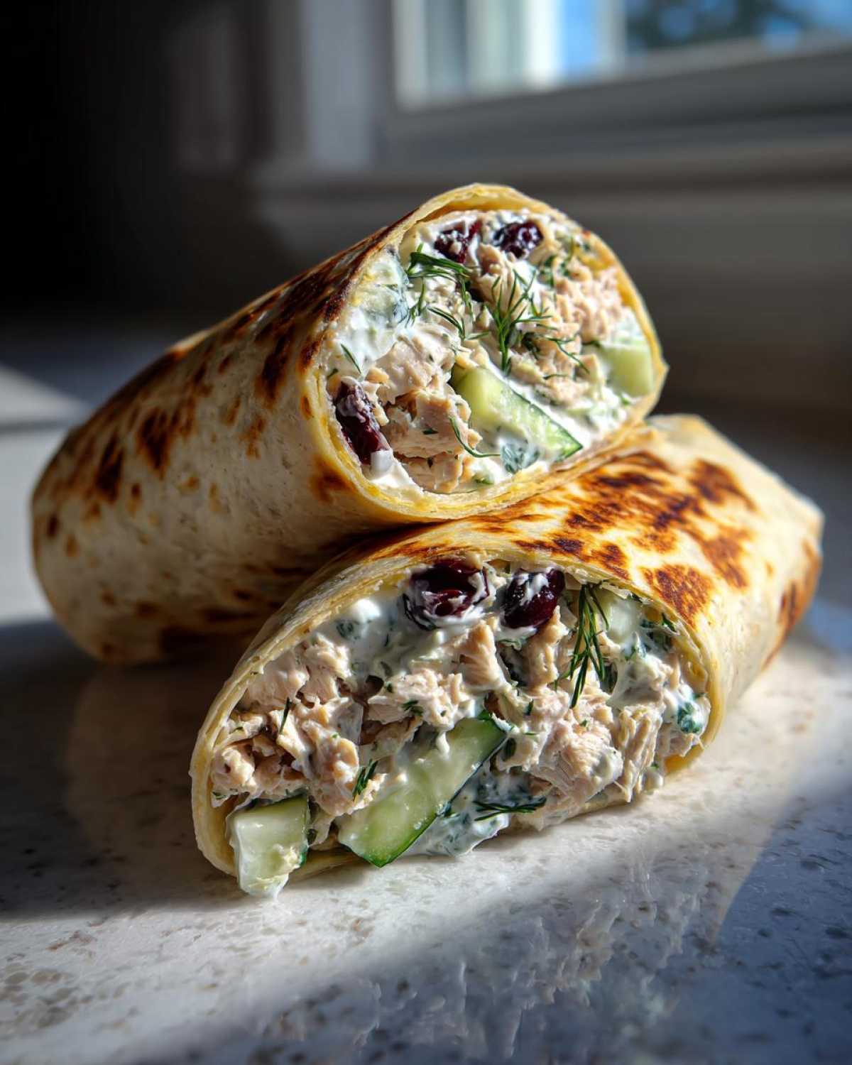 Greek tuna wrap - detail 1