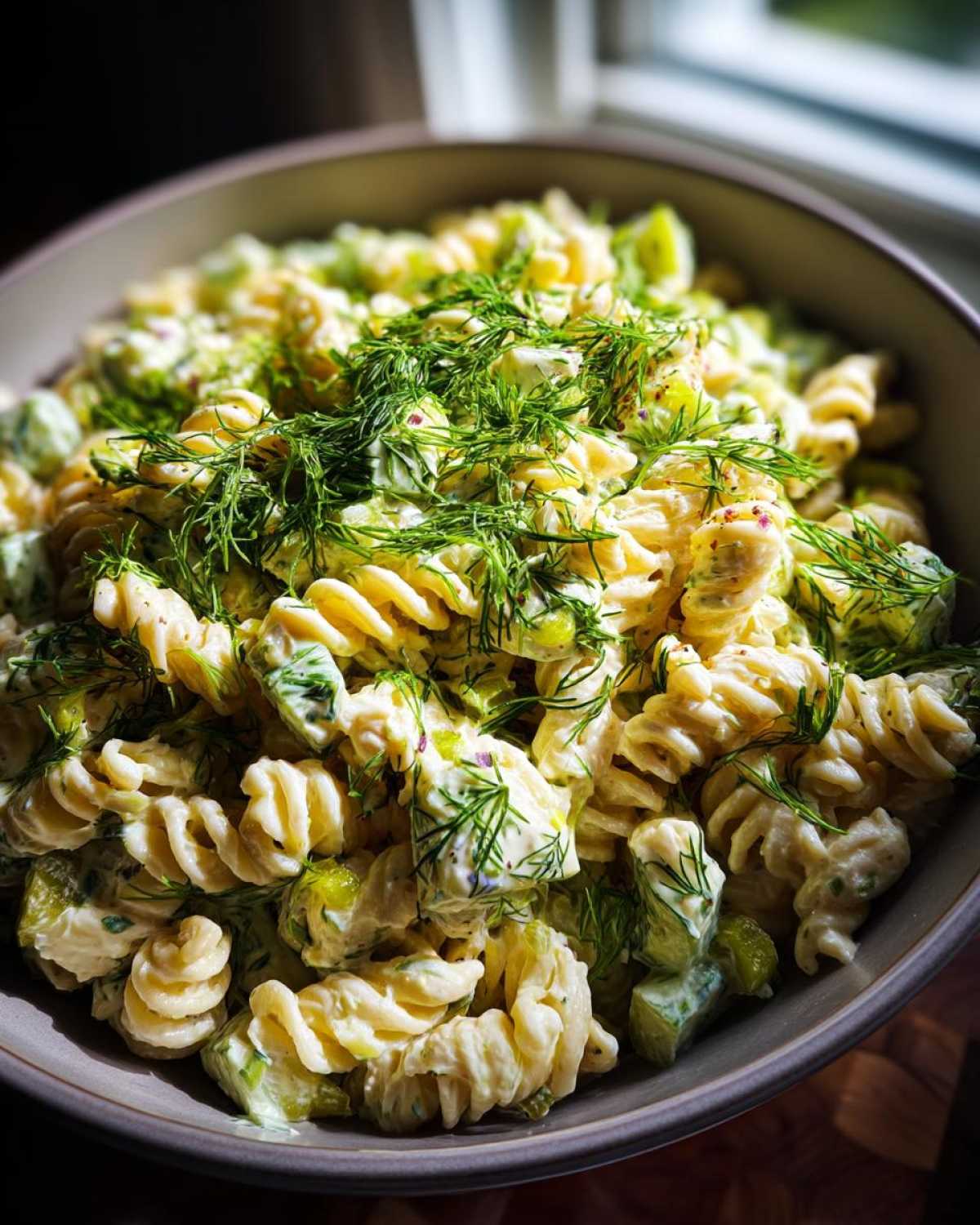 Dill Pickle Pasta Salad - detail 1