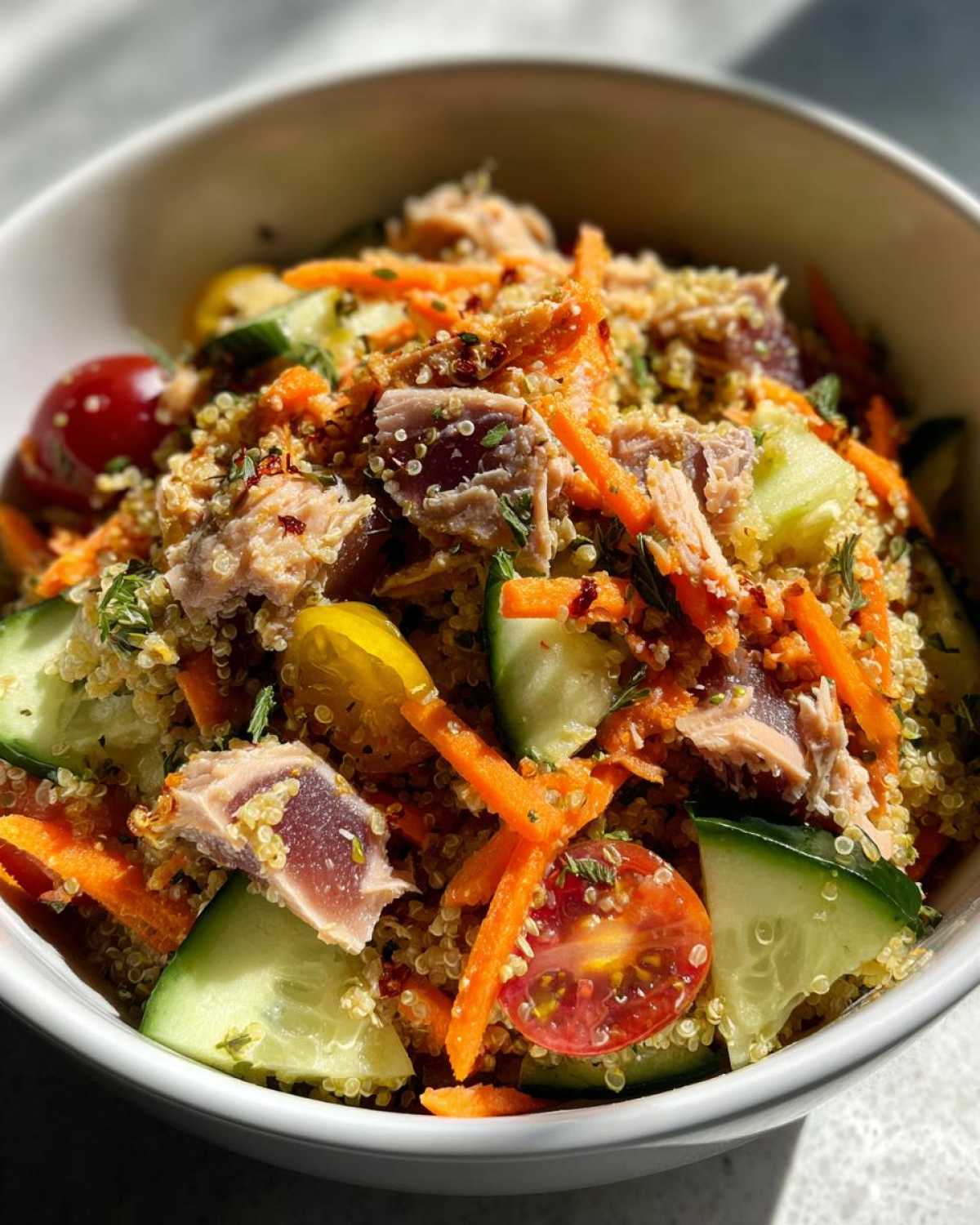 Tuna quinoa bowl - detail 1