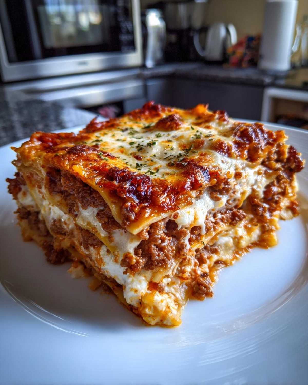 homemade lasagna - detail 1
