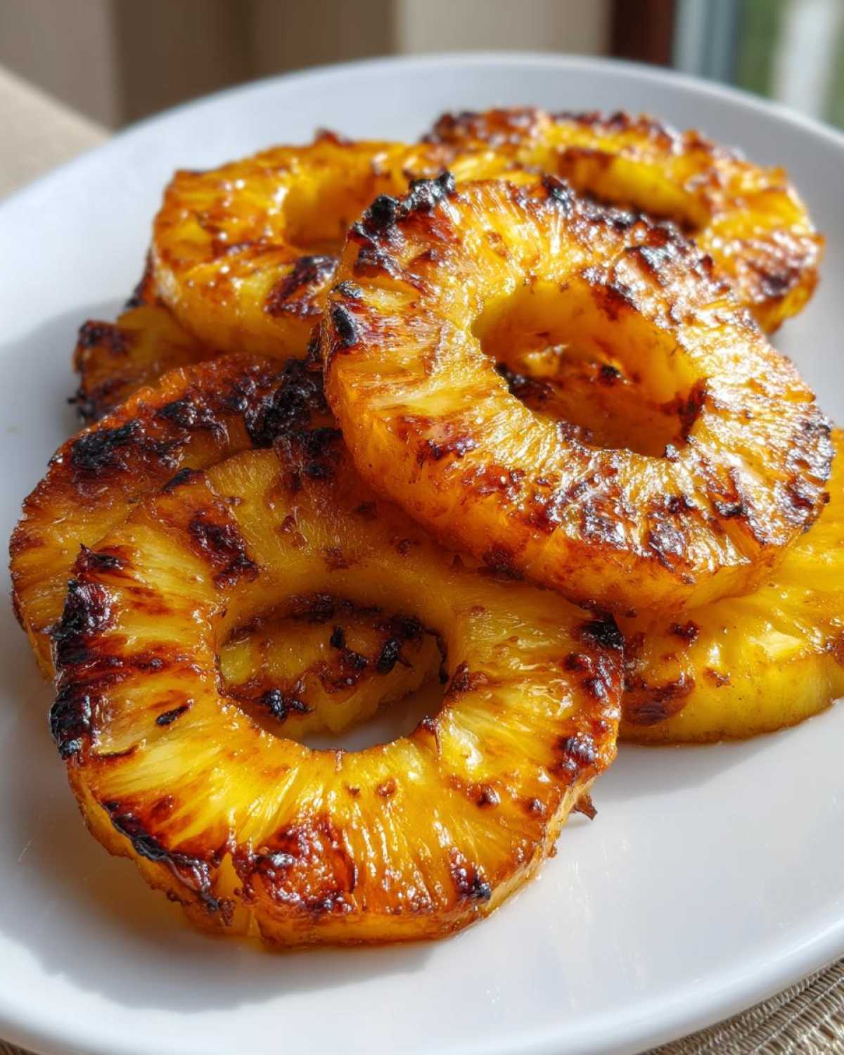 Caramelized Grilled Pineapple Rings (Side or Dessert) - detail 4