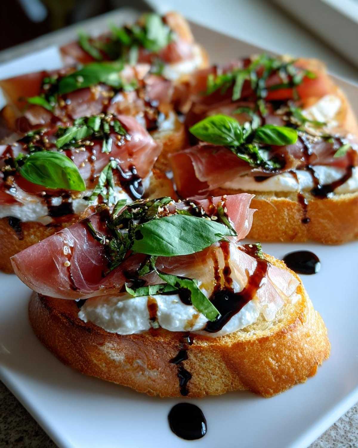 Burrata & Prosciutto Crostini - detail 1