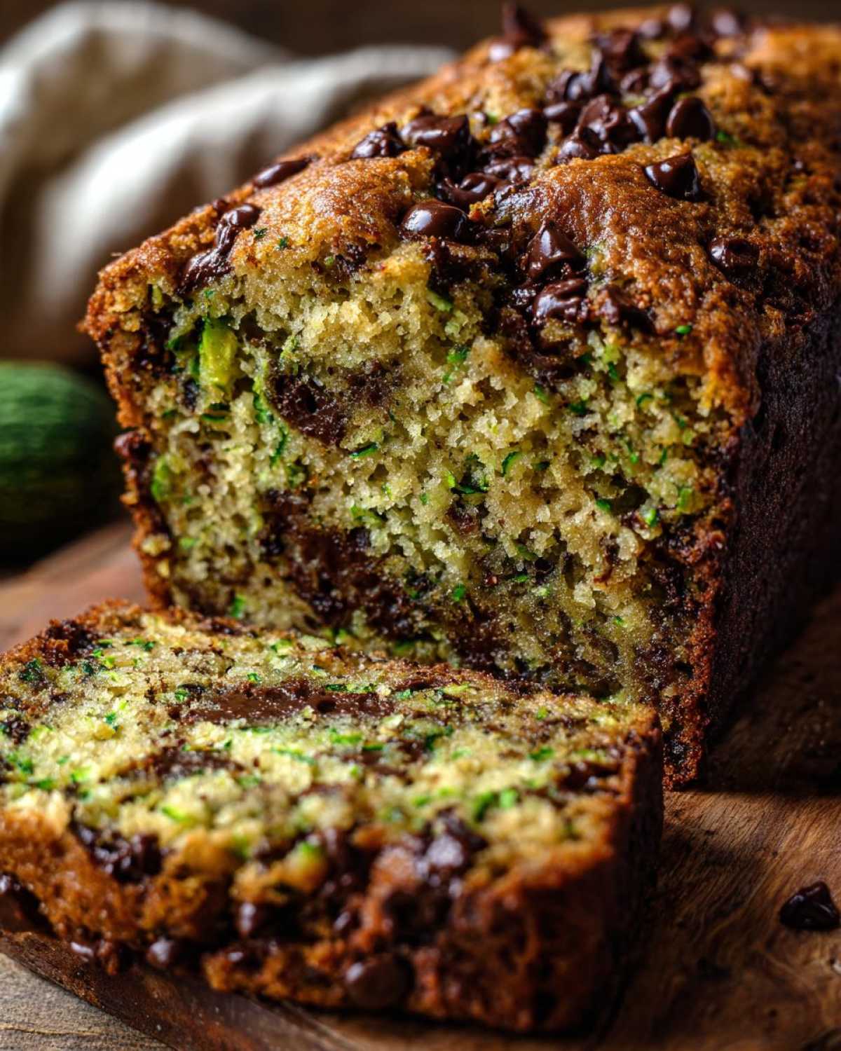Chocolate Chip Zucchini Bread - detail 2