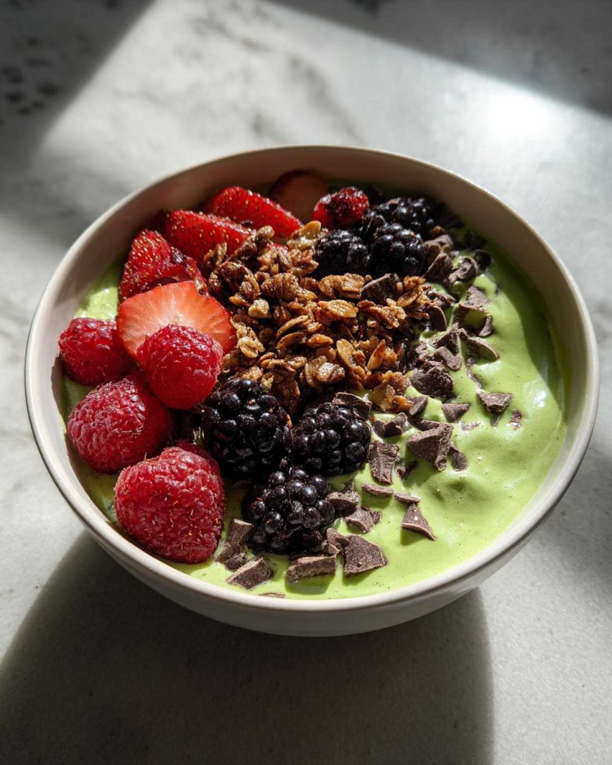 Mint Chocolate Chip Smoothie Bowl - detail 3