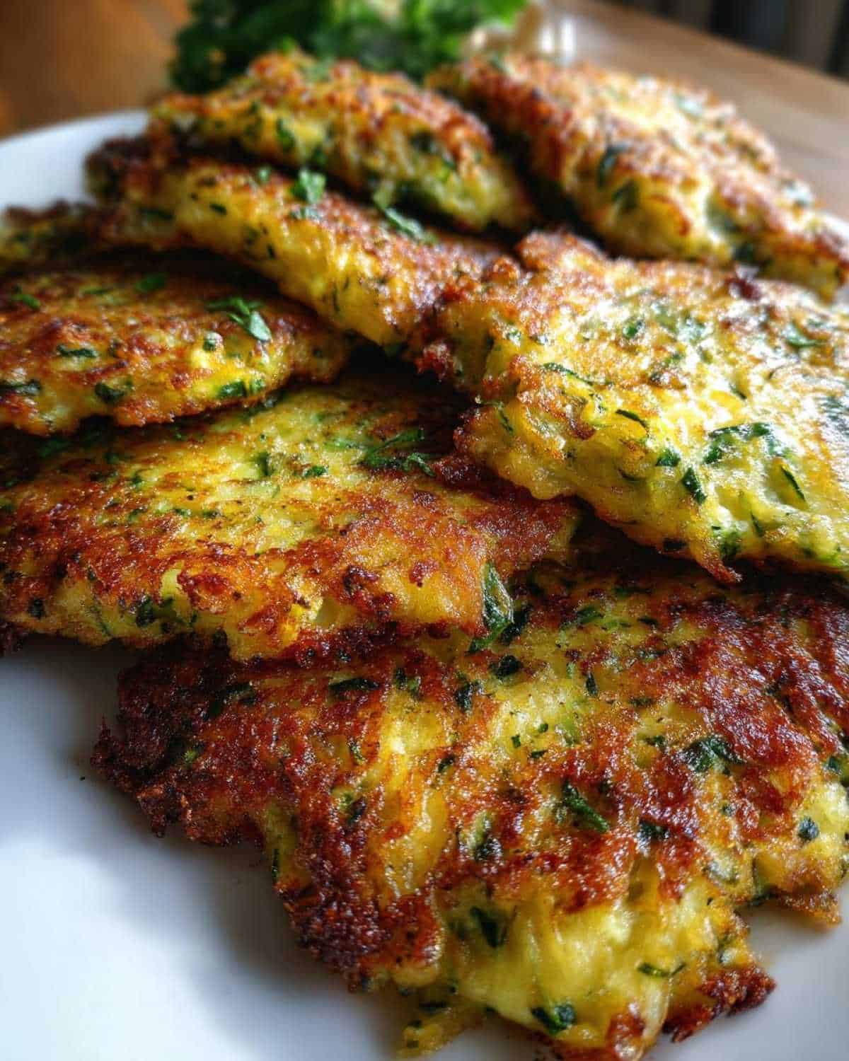 Crispy Baked Zucchini Fritters - detail 1