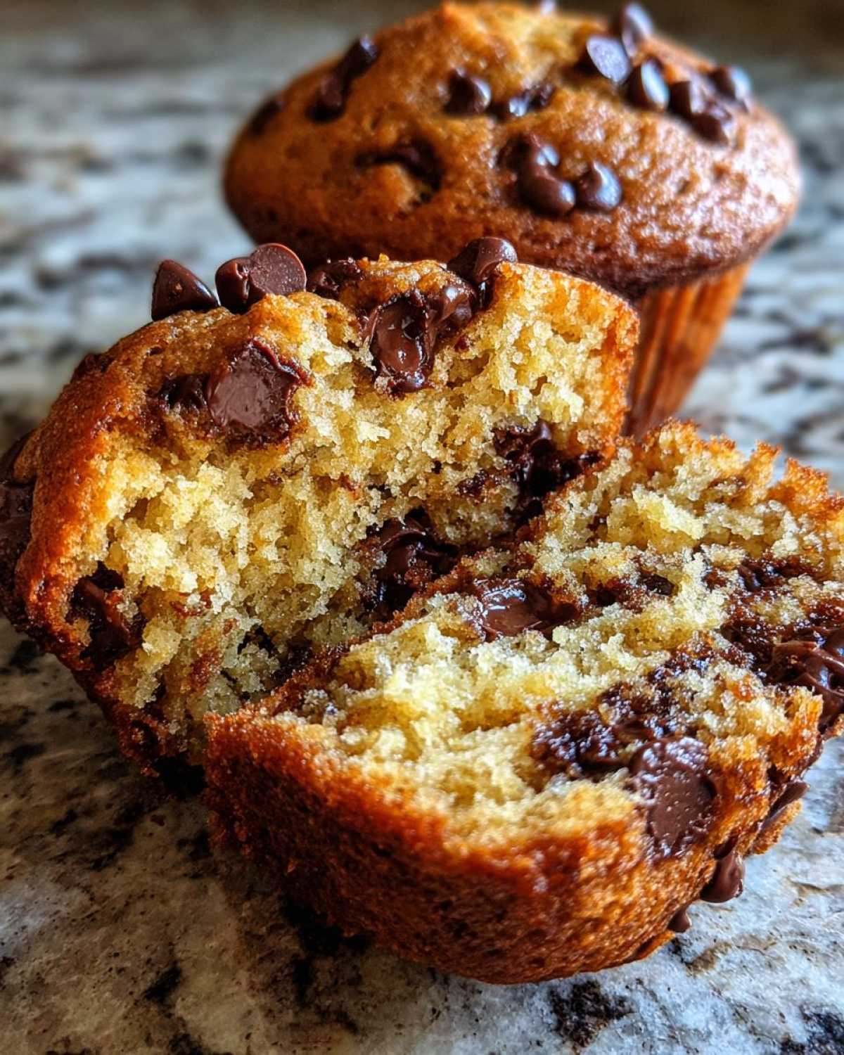 Gluten-free chocolate chip muffins - detail 2