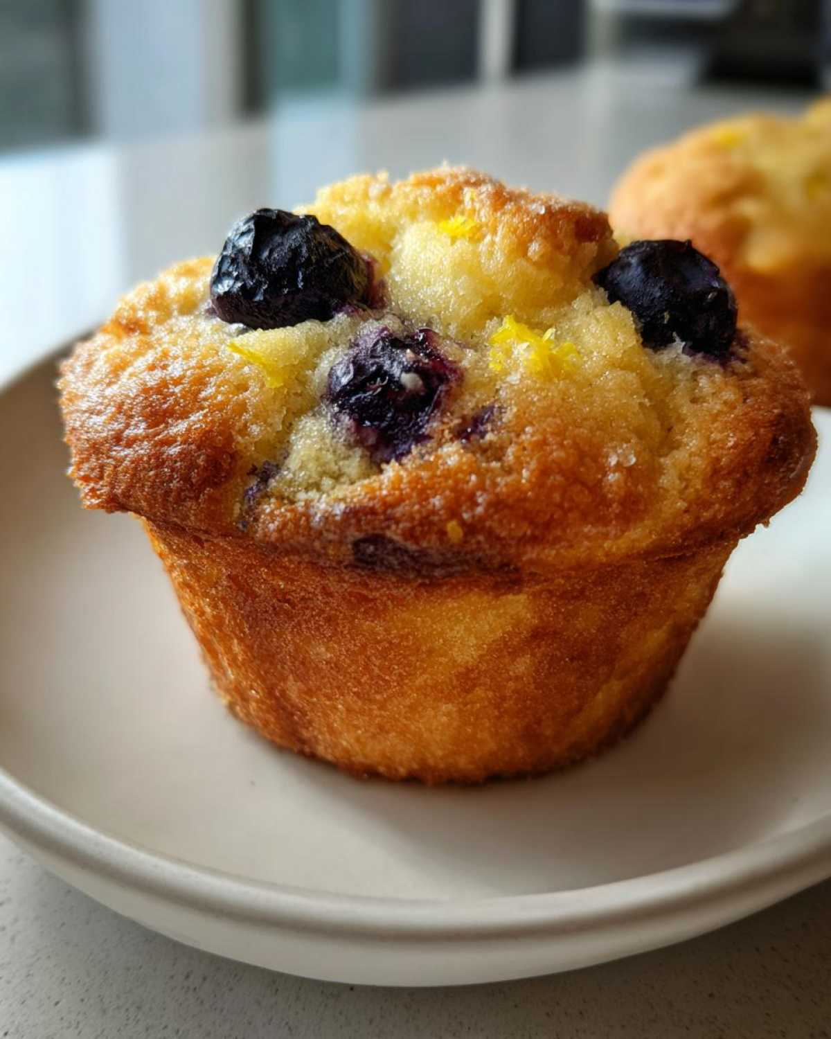 Lemon blueberry muffins - detail 3
