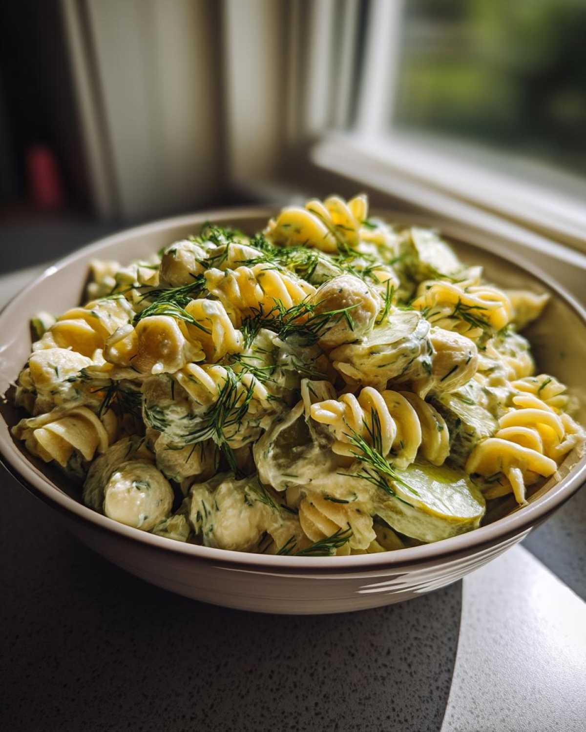 Dill Pickle Pasta Salad - detail 2
