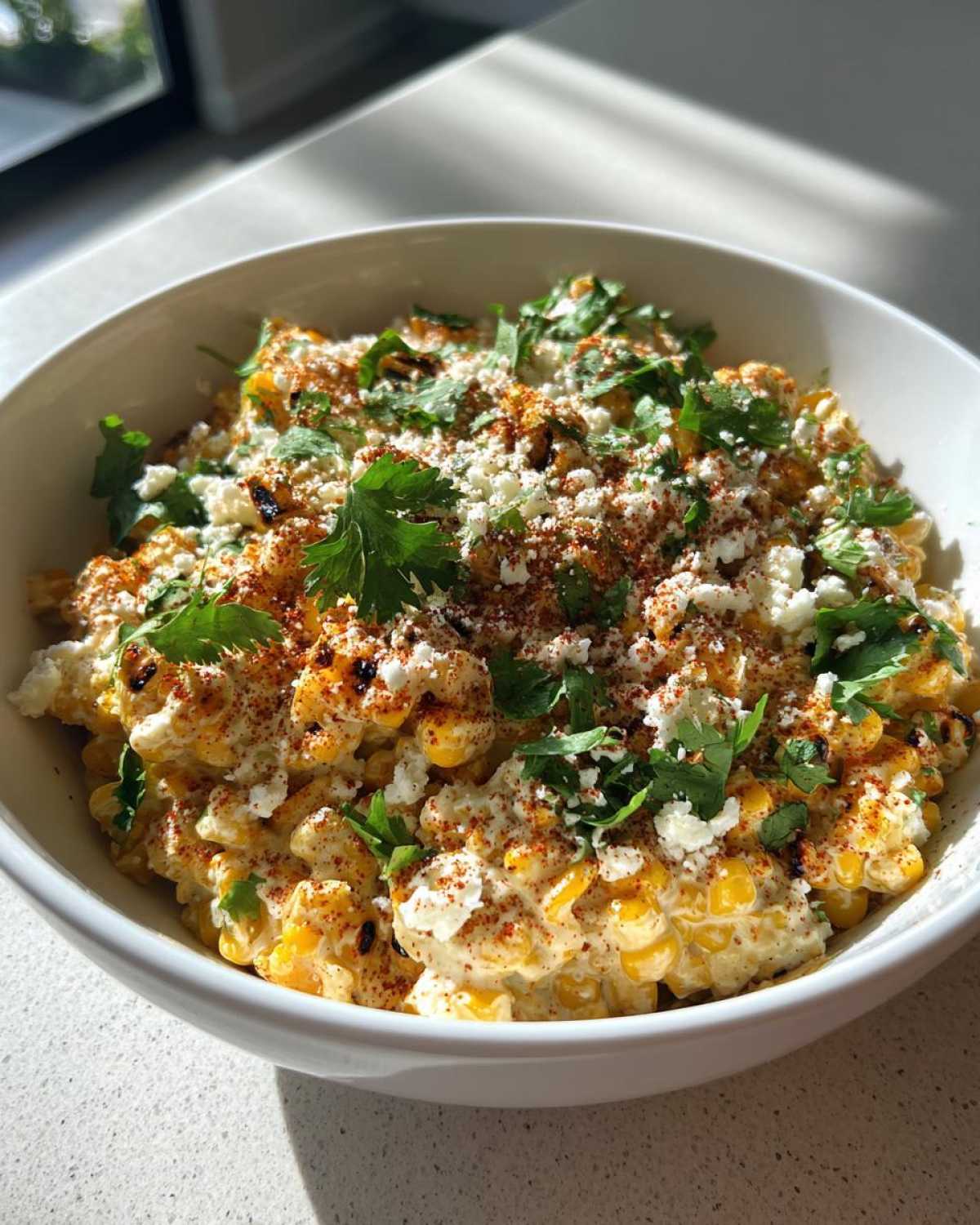 Mexican street corn bowl - detail 2