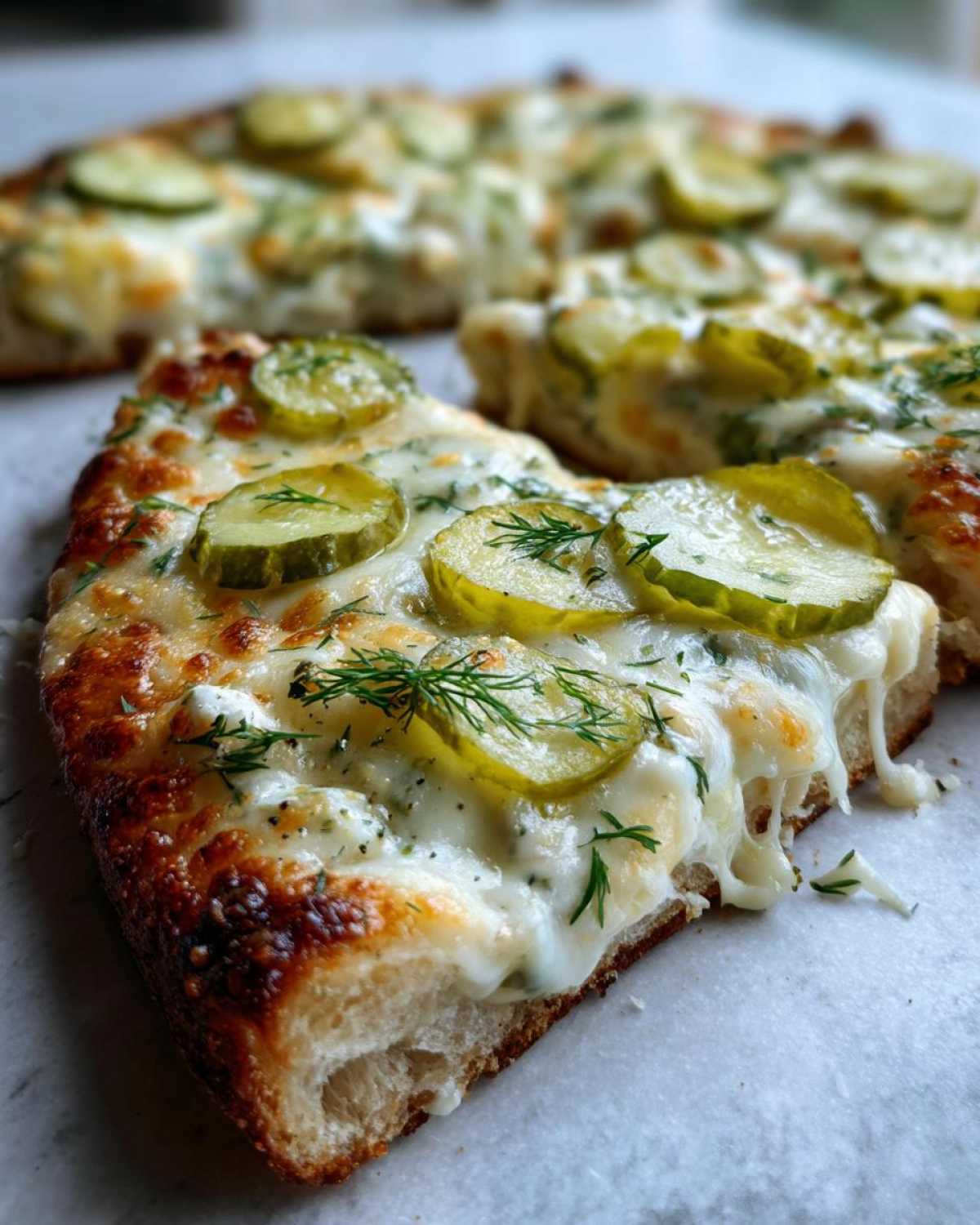 Dill Pickle Pizza - detail 1