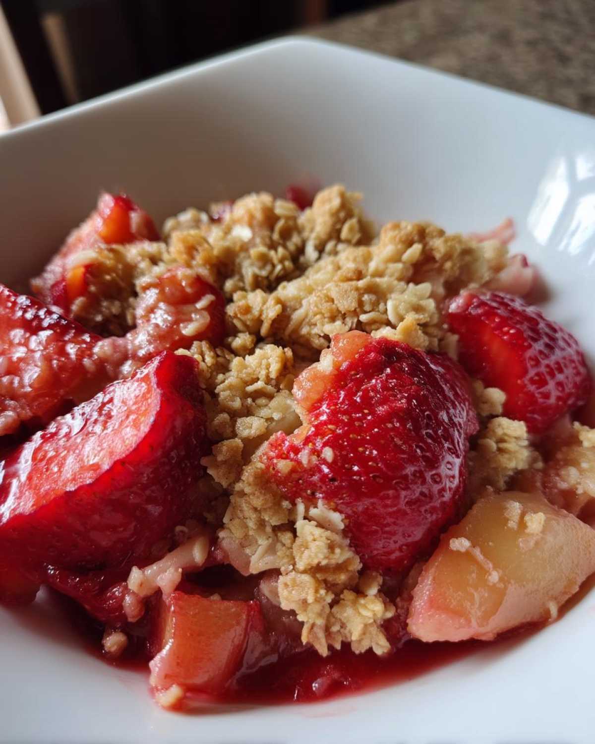 Strawberry Rhubarb Crisp - detail 3