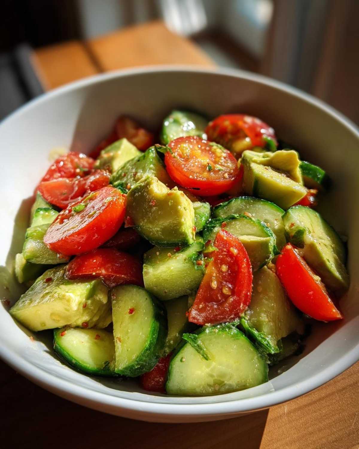 Refreshing Cucumber Tomato Avocado Salad - detail 2