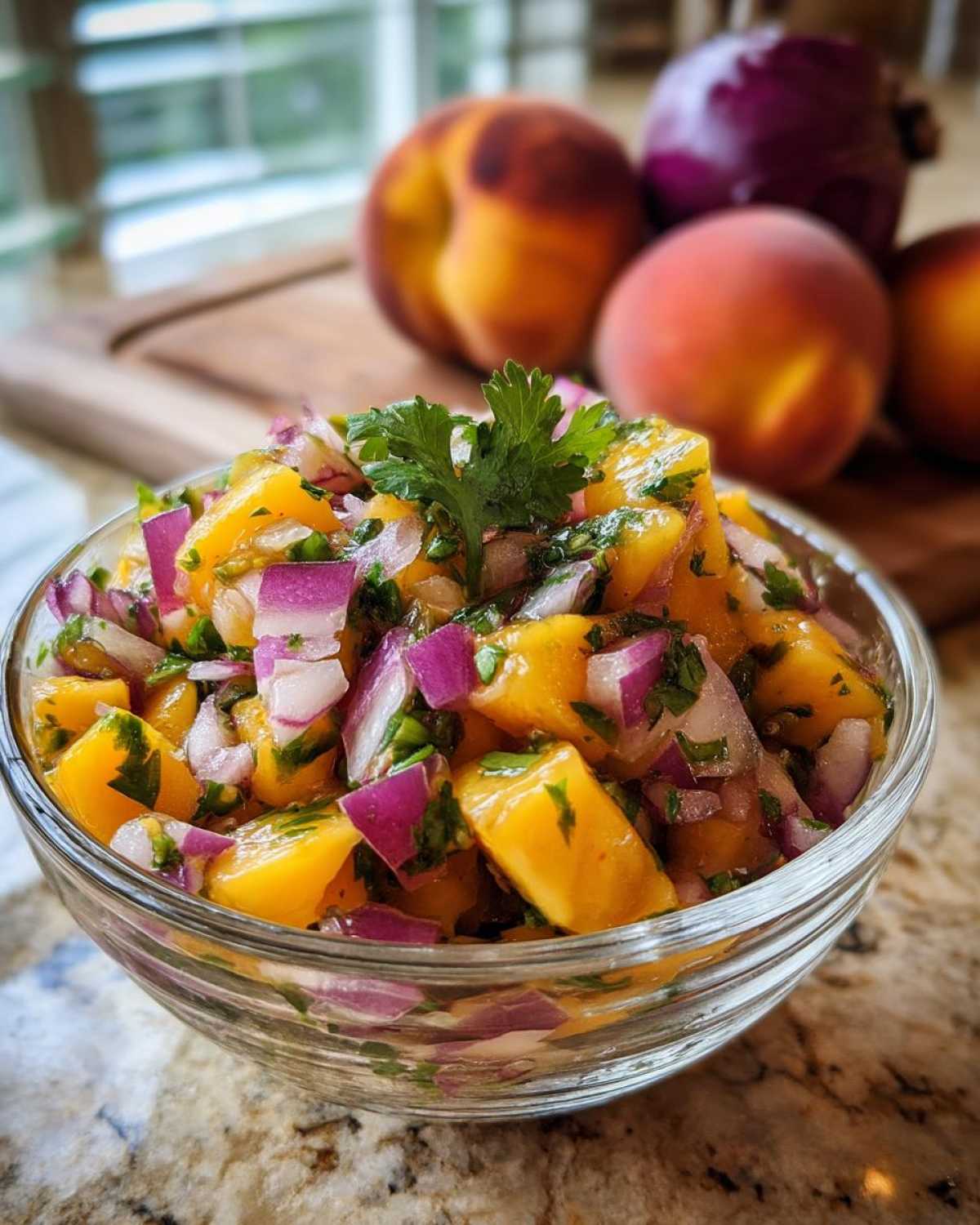 Fresh Peach Salsa for Chips or Grilling - detail 1