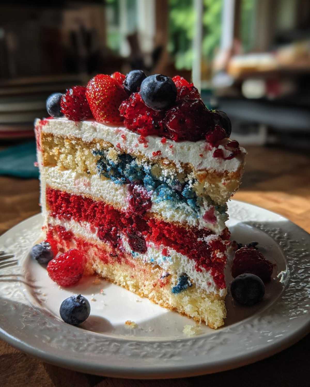 4th of July Flag Cake - detail 2