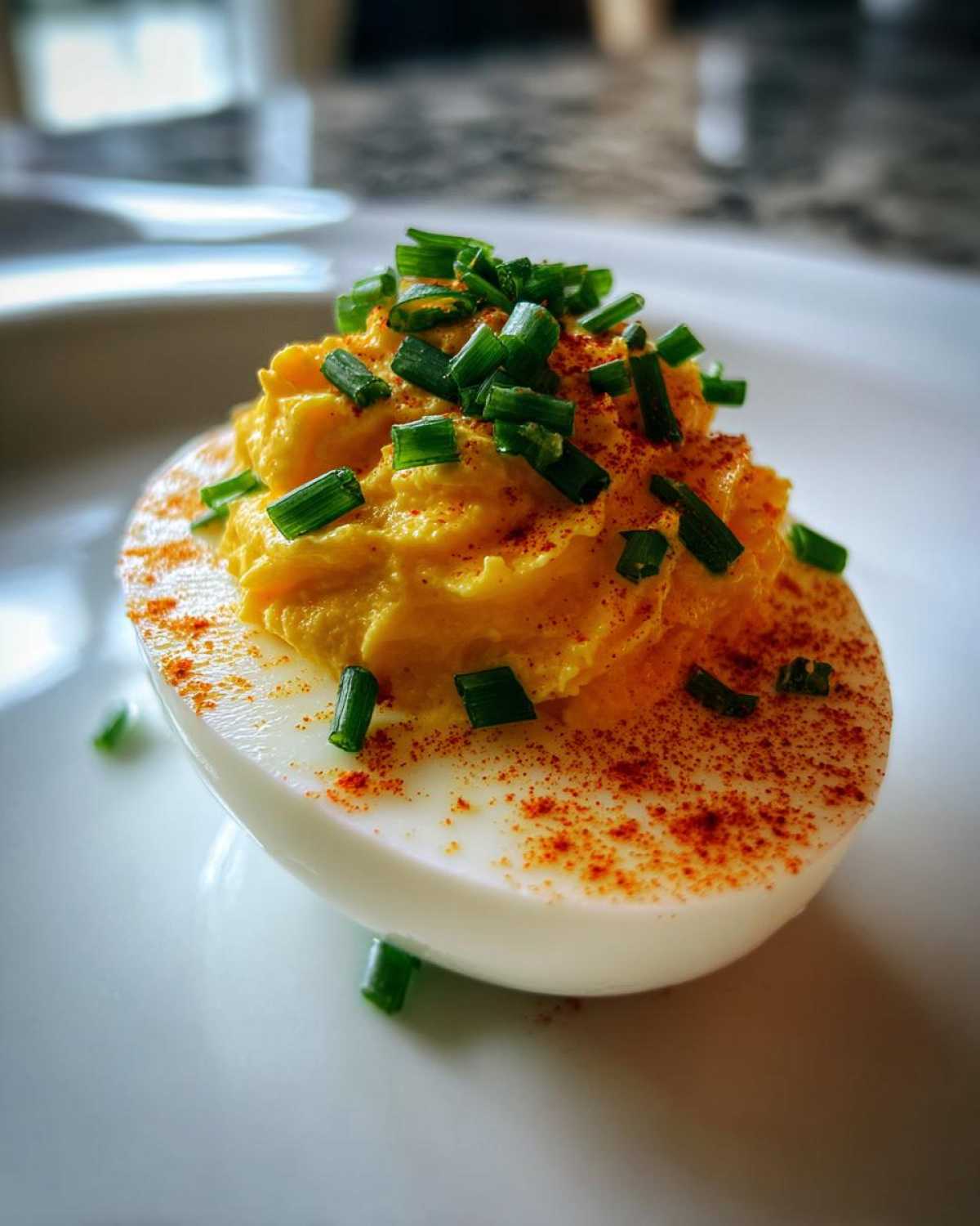 Deviled eggs garnishes - detail 1