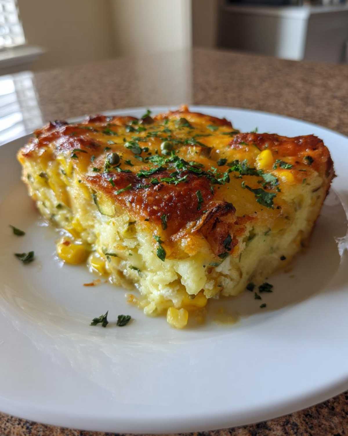 Corn and squash casserole - detail 4