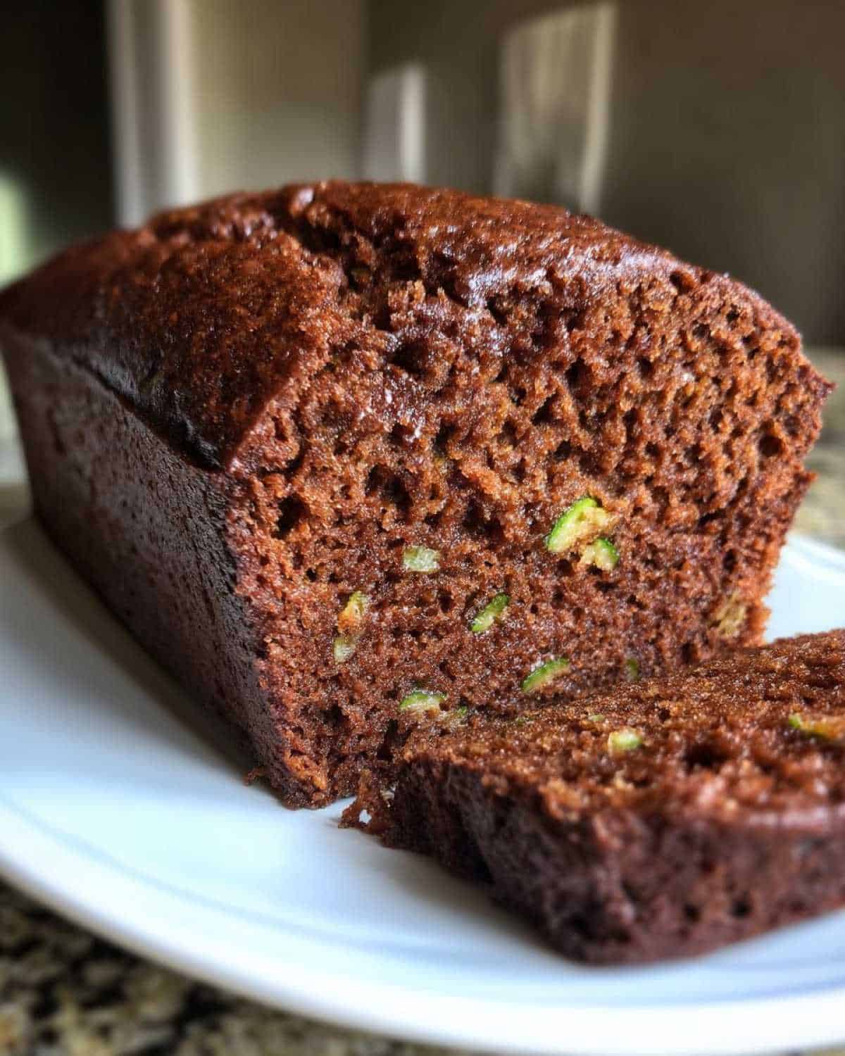 Healthy Chocolate Zucchini Bread (Low Sugar) - detail 1