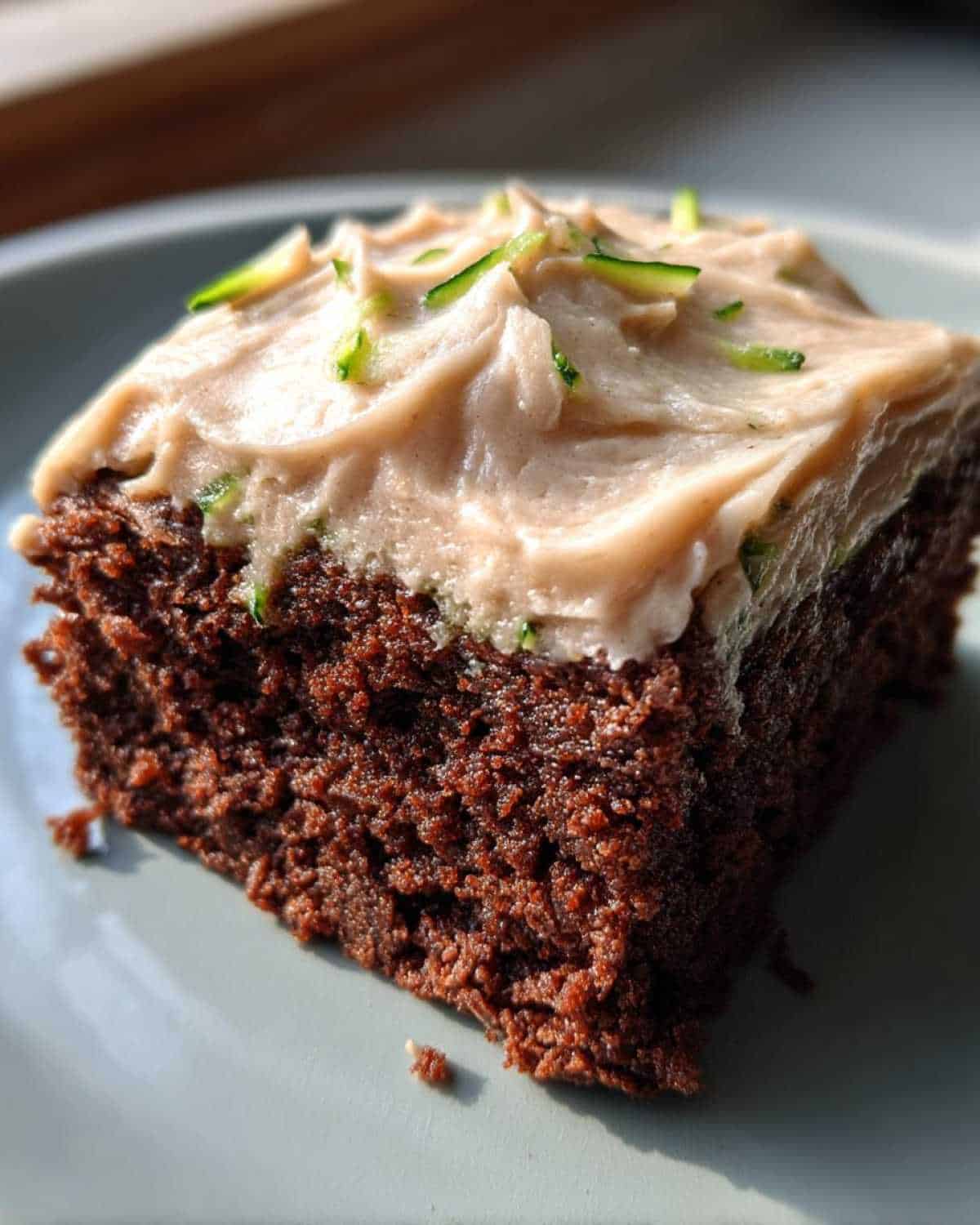 Decadent Frosted Zucchini Brownies - detail 3