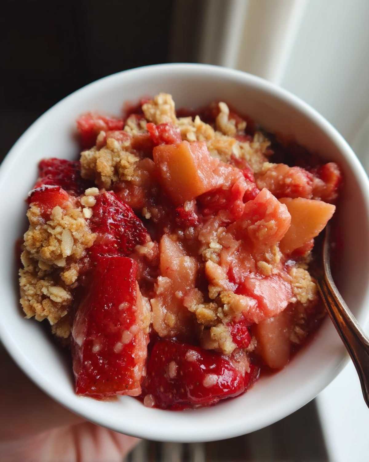 Strawberry Rhubarb Crisp - detail 2