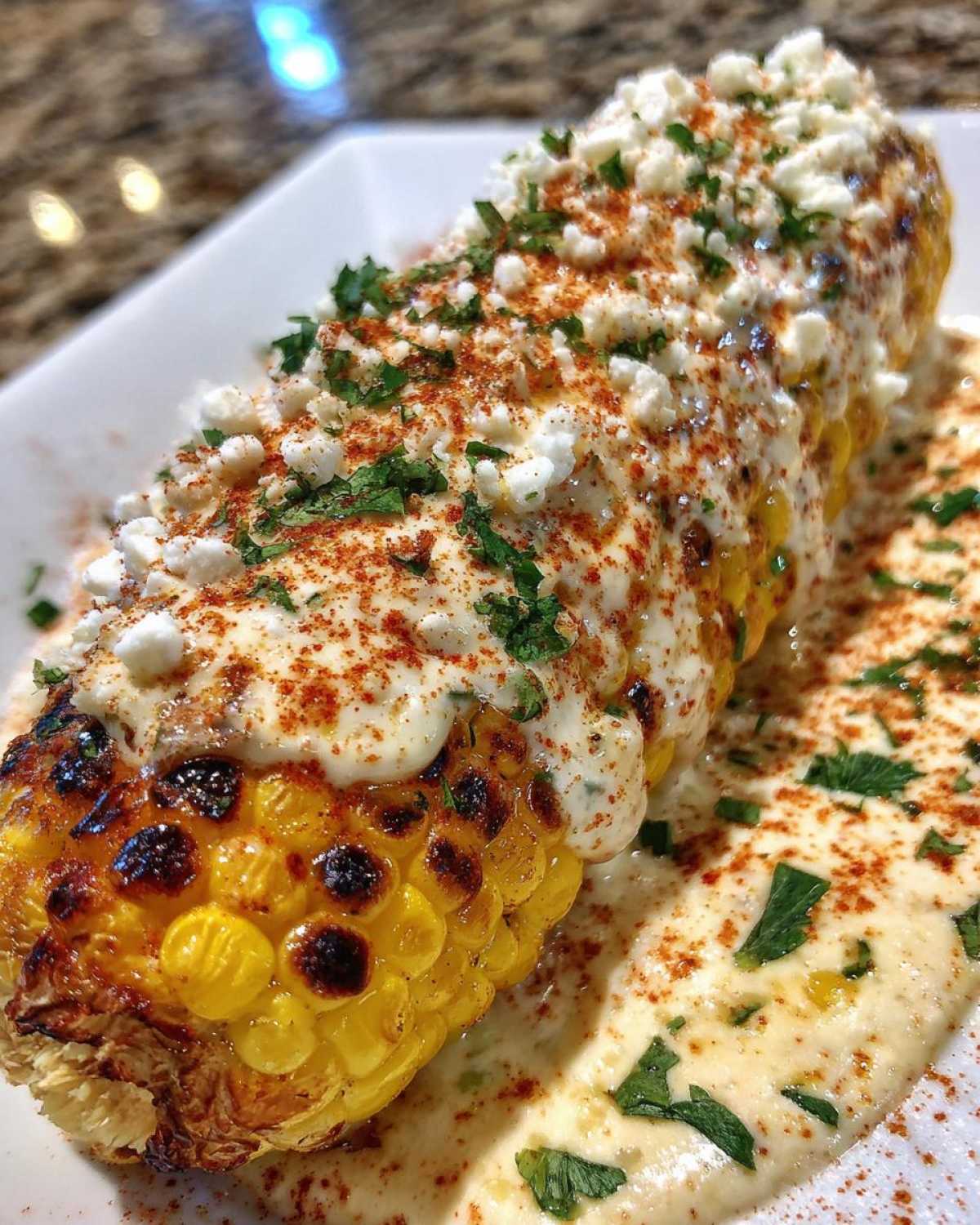 Vegetarian elote - detail 4