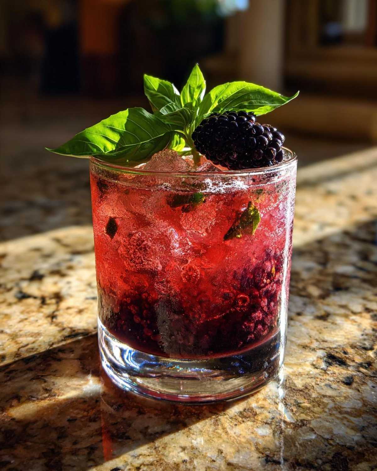 Blackberry Basil Gin Smash - detail 4