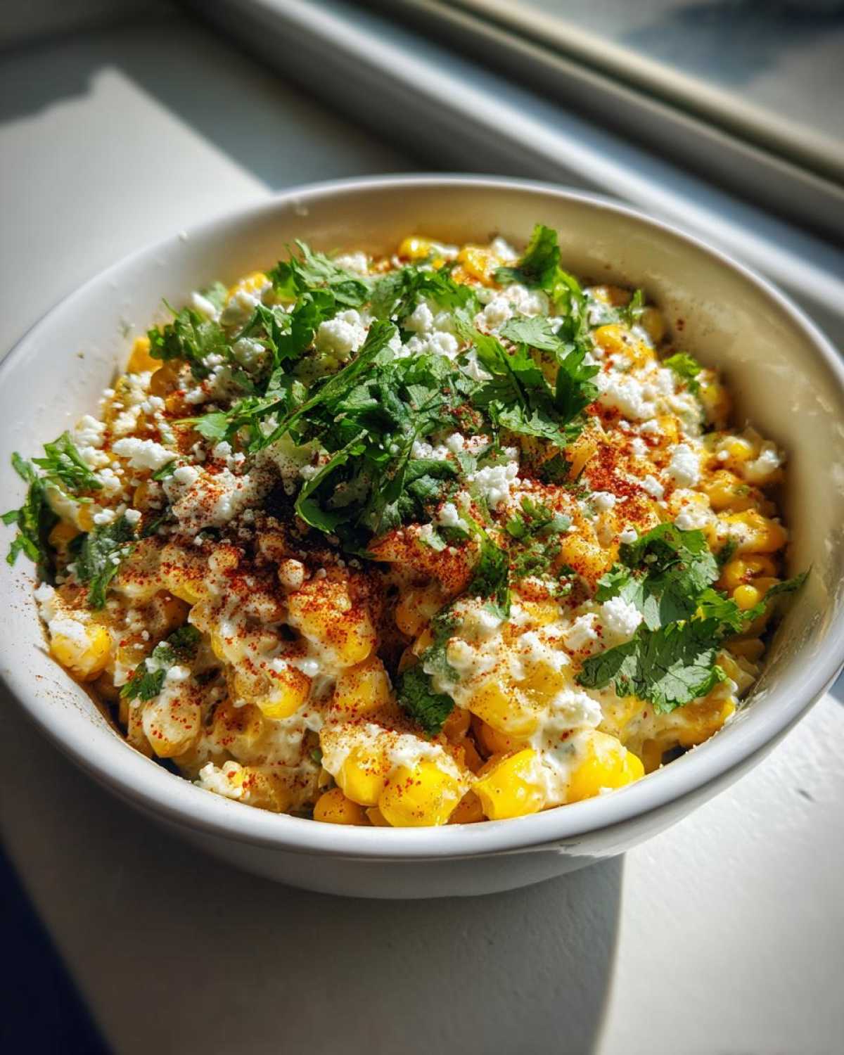 Mexican street corn bowl - detail 1