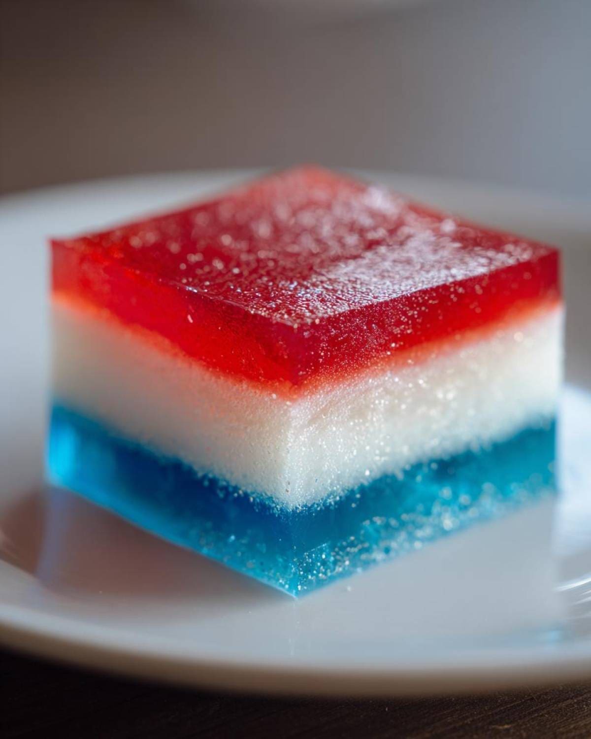 4th of July Red, White, and Blue Finger Jello - detail 2