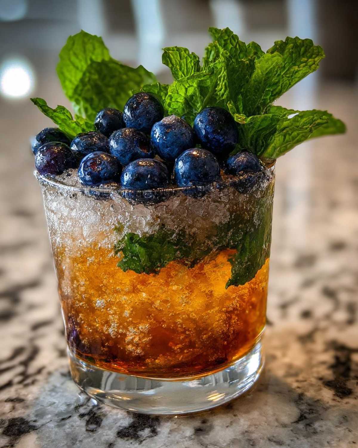Blueberry Mint Julep Cocktail - detail 3