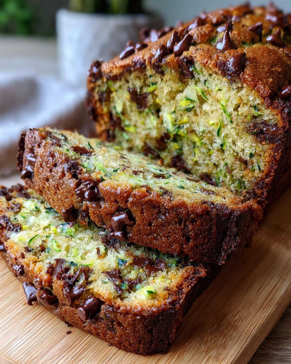 Chocolate Chip Zucchini Bread - detail 4