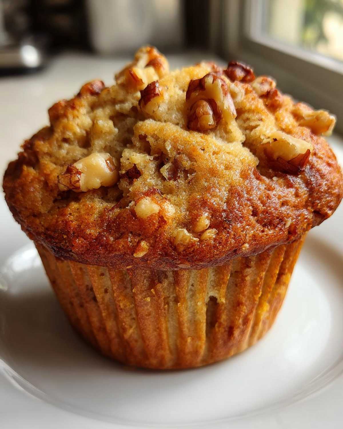 Banana walnut muffins - detail 3