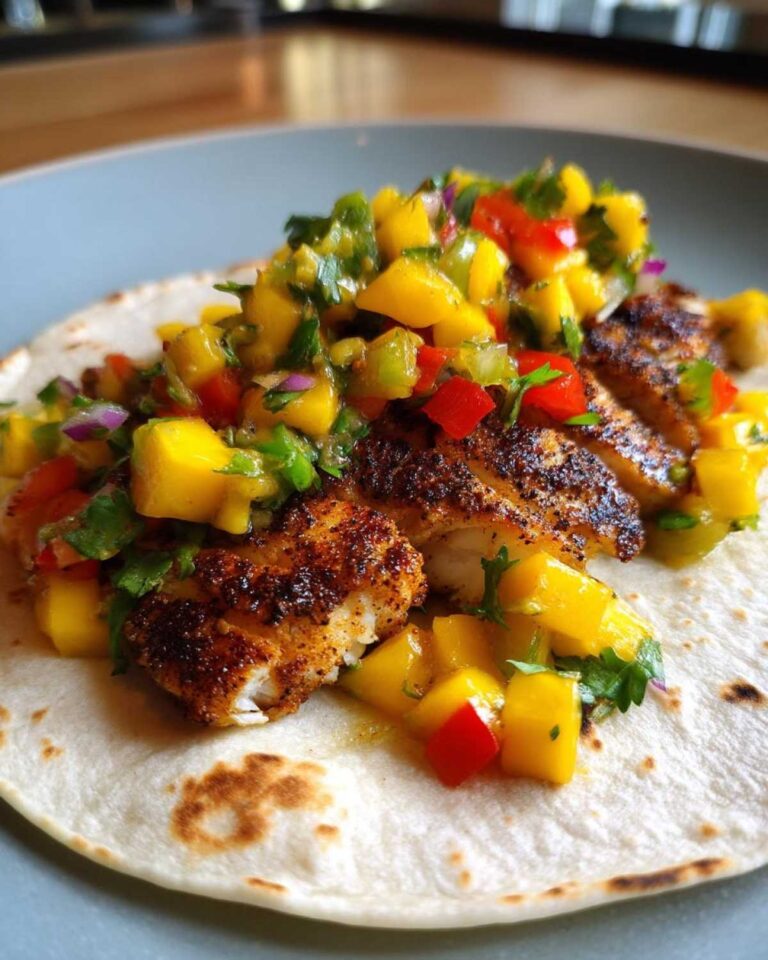 Amazing Blackened Fish Tacos with Mango Salsa in 2 ways