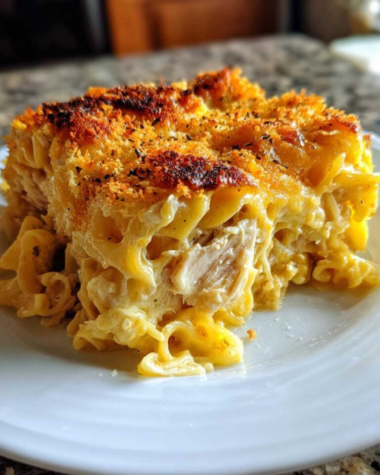 Insane Cheesy Tuna Noodle Casserole: 3 Melty Layers!